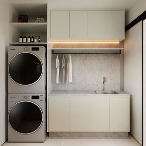 Modern design laundry cabinets ideas lacquer finish cabinets