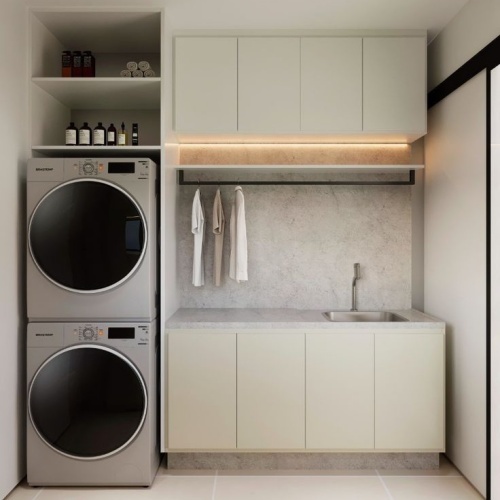 Modern design laundry cabinets ideas lacquer finish cabinets
