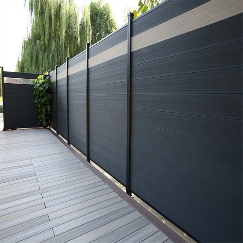Waterproof home fence panels easy DIY installation WPC wood composite Cheap Garden Fencing