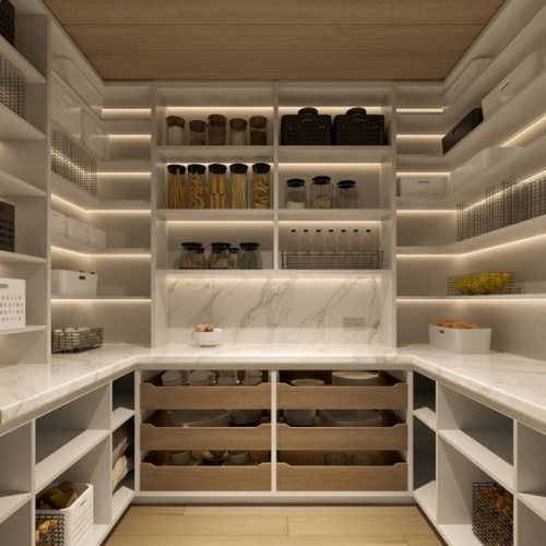 U shape pantry cabients storage cabinets ideas