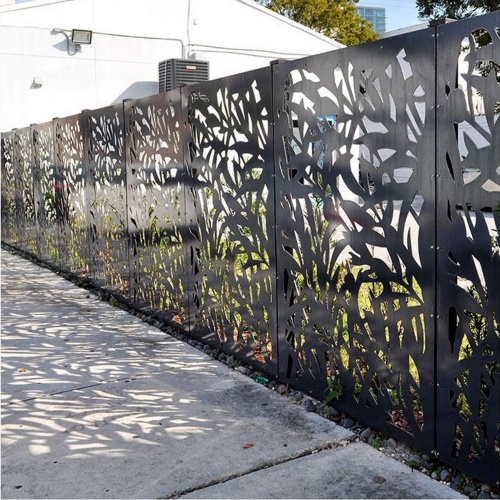 Residential laser cut screens aluminium fence