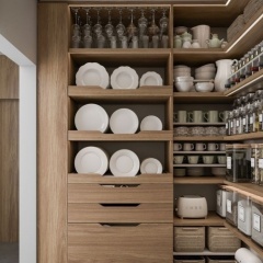 Customized Pantry Cabinet Tall Unit For Kitchen Storage Cabinets