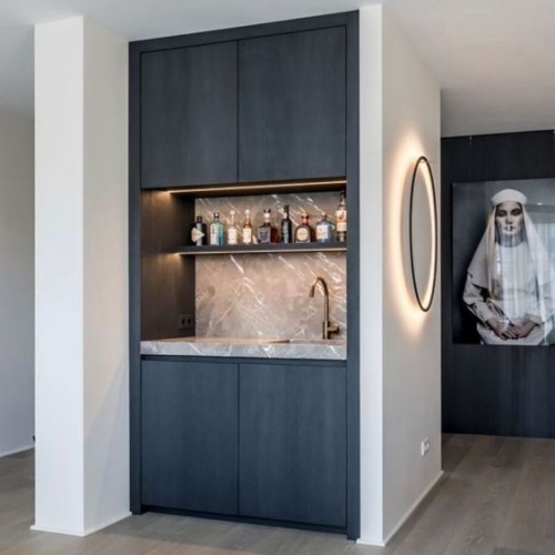 Customize Modular Vintage Wood Wine Cellar Cabinet Wine Rack For Wine Collection