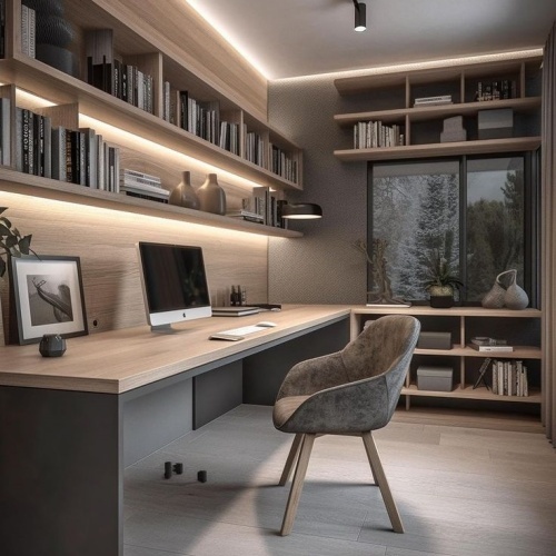 L shape office room furniture design modern office home ideas office cabinets