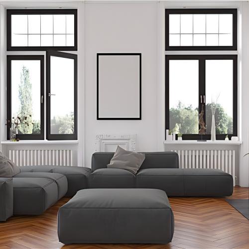 Customized Thermal Insulation Broken Bridge Aluminum Casement Window with Insulated Hollow Glass