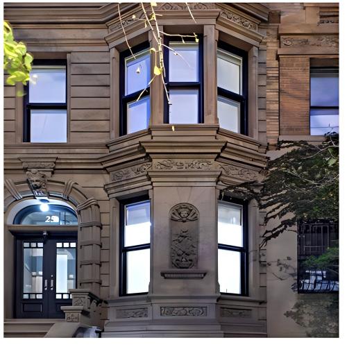 American Corner Double Hung Window with Insulated Tempered Glass, Custom Sizes Available