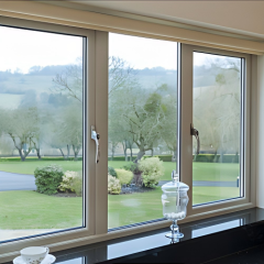 Panoramic View Minimalist High-Light Transmission Thermal Break Aluminum Casement Window