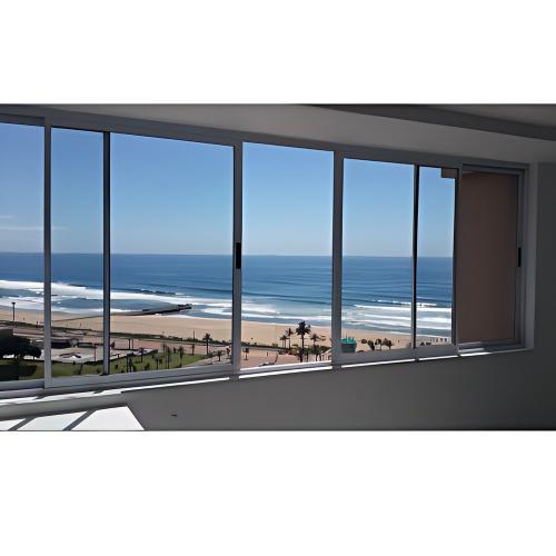 Minimalist Slim Frame Panoramic Large-View High-Transparency Insulated Tempered Glass Sliding Window, Custom Sizes Available
