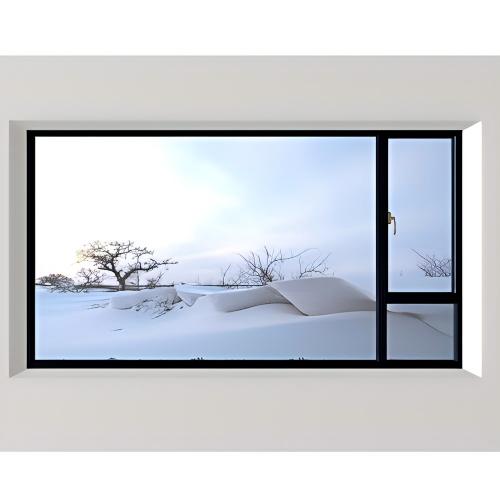 Panoramic View Minimalist High-Light Transmission Thermal Break Aluminum Casement Window