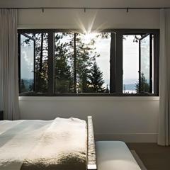 Panoramic View Minimalist High-Light Transmission Thermal Break Aluminum Casement Window