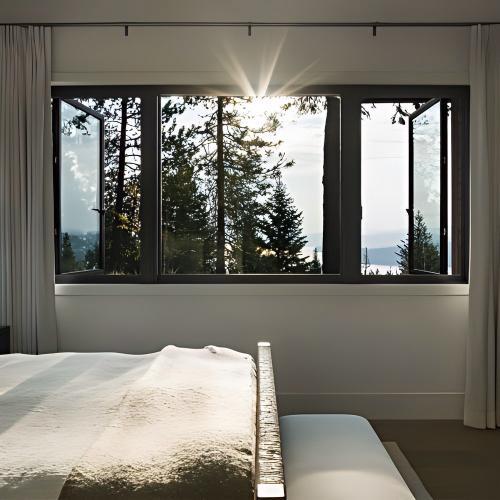 Panoramic View Minimalist High-Light Transmission Thermal Break Aluminum Casement Window