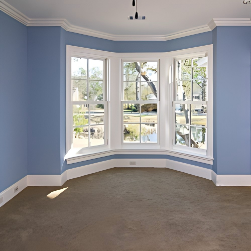 American Corner Double Hung Window with Insulated Tempered Glass, Custom Sizes Available