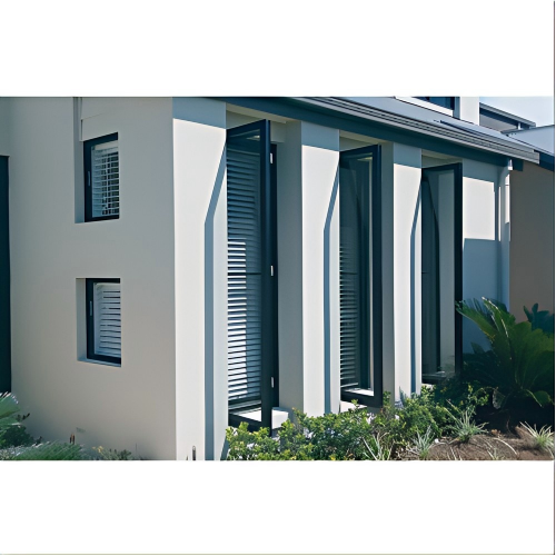 Modern Minimalist Thermal Insulation Broken Bridge Aluminum Casement Window, Custom Size Soundproof Hollow Tempered Glass