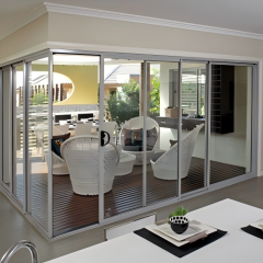 Premium Versatile White Powder Coated Custom Thermal Break Aluminum Sliding Door