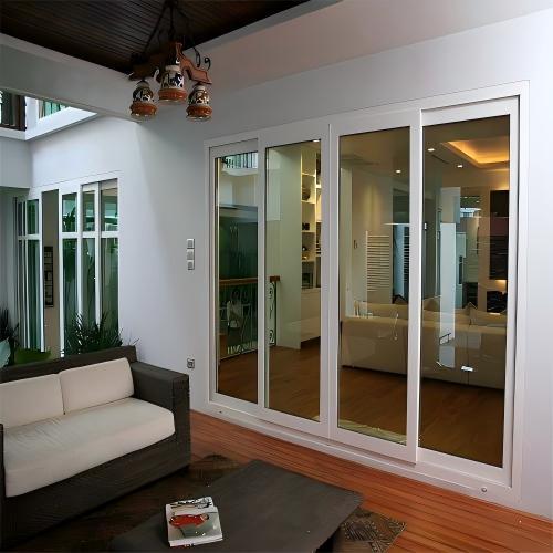 Premium Versatile White Powder Coated Custom Thermal Break Aluminum Sliding Door