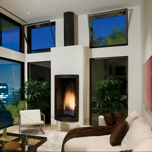 Light Luxury Black Powder Coated Custom Aluminum Tilt &amp; Turn Window for Living Room &amp; Bathroom, Ventilation, Anti-Theft &amp; Anti-Fall
