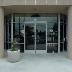 Aluminum Double Swing Glass Door for Apartment Lobby, Hotel & Commercial Store frore Entrance