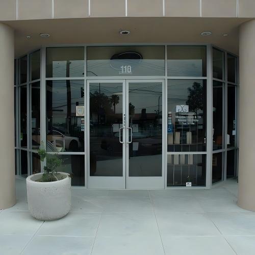 Aluminum Double Swing Glass Door for Apartment Lobby, Hotel &amp; Commercial Store frore Entrance
