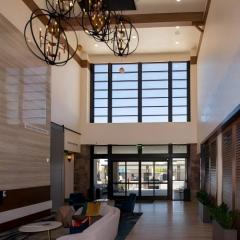 Aluminum Double Swing Frame Glass Door for Hotel Lobby & Commercial Store front Entrance