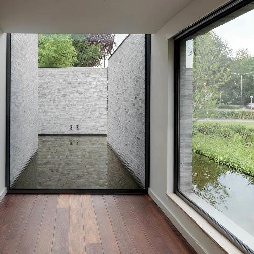 Large Size Scenic View Atmosphere Custom Aluminum Fixed Window
