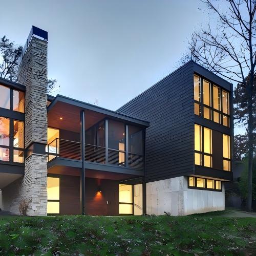 Slim Narrow Frame Minimalist Luxury Custom Aluminum Fixed Window