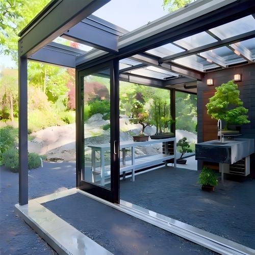 Heavy Duty Custom Size Aluminum Sliding Door for Sunroom with Wide View