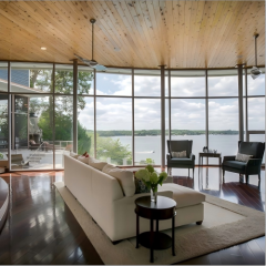 Hot Selling Custom Size Aluminum Fixed Window for USA Villa