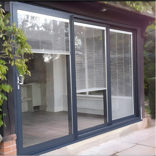 Custom Louver Privacy Sunshade Aluminum Sliding Window