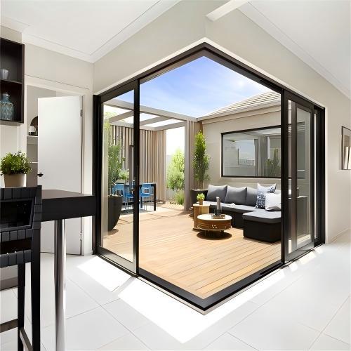 Modern Stylish Corner Custom Aluminum Sliding Door for Villa