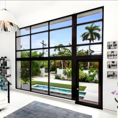 Hot Selling Custom Size Aluminum Fixed Window for USA Villa
