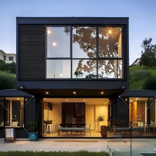 Slim Narrow Frame Minimalist Luxury Custom Aluminum Fixed Window