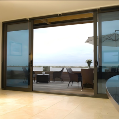 Double Track Four Panel Heavy Duty Custom Aluminum Sliding Door