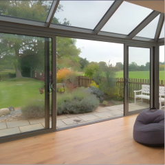 Heavy Duty Custom Size Aluminum Sliding Door for Sunroom with Wide View