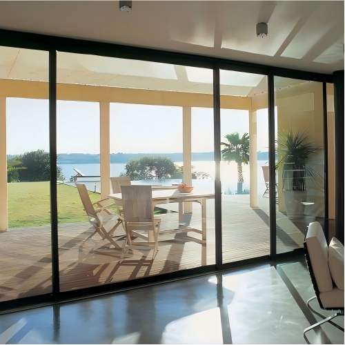 Heavy Duty Custom Size Aluminum Sliding Door for Sunroom with Wide View