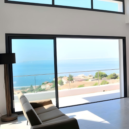 USA Hot Sale Triple Track Heavy Duty Exterior Custom Aluminum Sliding Door