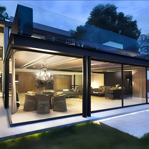 Large Size Scenic View Atmosphere Custom Aluminum Fixed Window