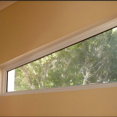 Custom Small Size Horizontal Strip Aluminum Fixed Window for Kitchen & Bathroom Daylighting