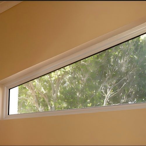 Custom Small Size Horizontal Strip Aluminum Fixed Window for Kitchen & Bathroom Daylighting