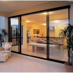 Double Track Four Panel Heavy Duty Custom Aluminum Sliding Door