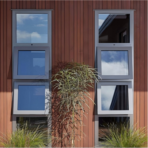 Modern Minimalist Small Size Aluminum Awning Window, Ventilation Anti-Theft Anti-Fall Custom Size