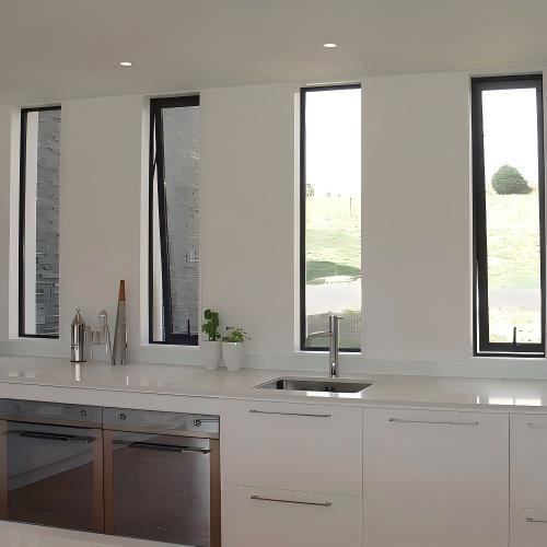 Minimalist Design Seaview Villa Custom Size Aluminum Awning Window