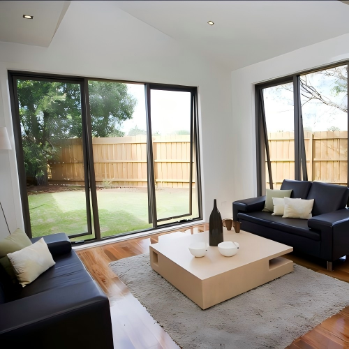 Aluminum Awning Window for Villa, Wide View Large Size Custom Size with Tempered Glass, Heat Insulation &amp; Anti-Theft
