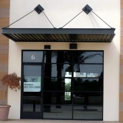 Custom Black Powder Coated Aluminum Sunshade Canopy