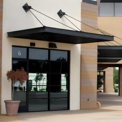 Custom Black Powder Coated Aluminum Sunshade Canopy