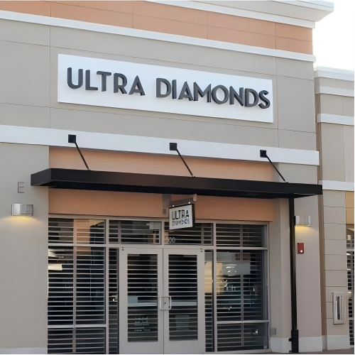 Commercial Aluminum Canopy, Custom Size, Sun and Rain Protection