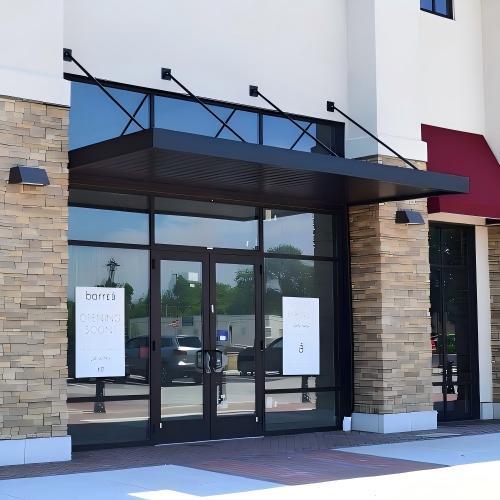 Commercial Aluminum Canopy, Custom Size, Sun and Rain Protection