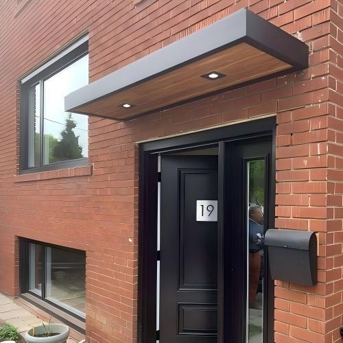 Small Size Customizable Aluminum Outdoor Canopy for Home, Sun and Rain Protection