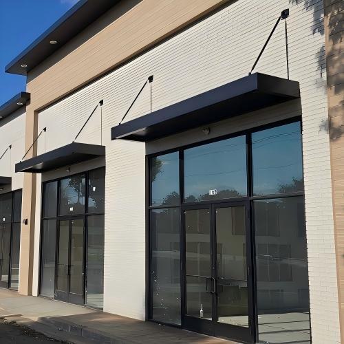 Custom Size Waterproof Aluminum Outdoor Canopy, Suspended Rod Entrance Awning