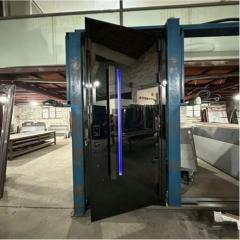 Niche Designer Mirror Reflective Custom Size Metal Entry Door