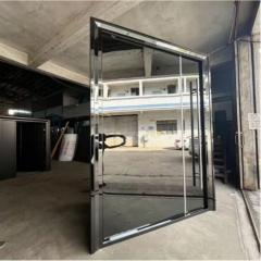 Niche Designer Mirror Reflective Custom Size Metal Entry Door